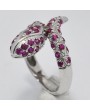 SNAKE IN SILVER RING BLU SAPPHIRE