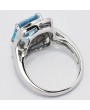 SILVER RING WITH TOPAZ NATURAL