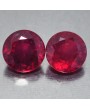 RUBINI NATURALI TONDI COPPIA 2,88 CT. 