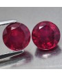 RUBINI NATURALI TONDI COPPIA 2,88 CT. 