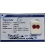 RUBINI NATURALI TONDI COPPIA 2,88 CT. 