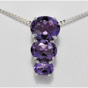 Silver pendant with Amethyst