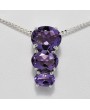 Silver pendant with Amethyst