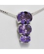 Silver pendant with Amethyst
