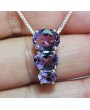 Silver pendant with Amethyst
