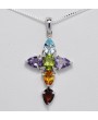 Pendente in argento con pietre