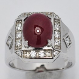 RUBY NATURAL IN STERLING SILVER 925