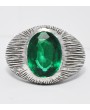8,00 CT QUARZO VERDE IN ANELLO