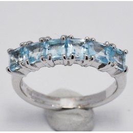 ANELLO IN ARGENTO TOPAZI NATURALI