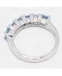 TRILOGY BLUE TOPAZ IN SILVER RING 925