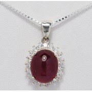 PENDENTE CON RUBINO NATURALE