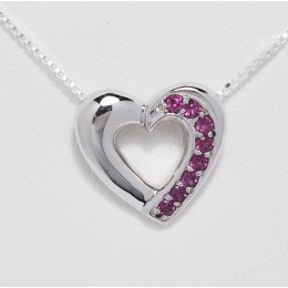 SILVER PENDANTE HEART FORM