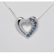 SILVER PENDANTE HEART FORM