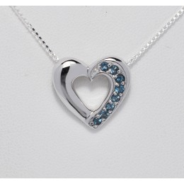 SILVER PENDANTE HEART FORM