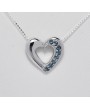 SILVER PENDANTE HEART FORM