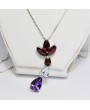 Pendente in argento gemme