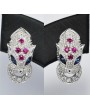 PANTHER EARRING WITH GEMSTONES