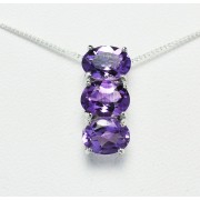 Silver pendant with Amethyst