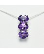 Silver pendant with Amethyst