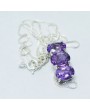 Silver pendant with Amethyst