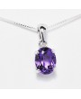 SILVER PENDANTE WITH AMETHYST