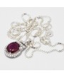 RUBY IN SILVER PENDANT